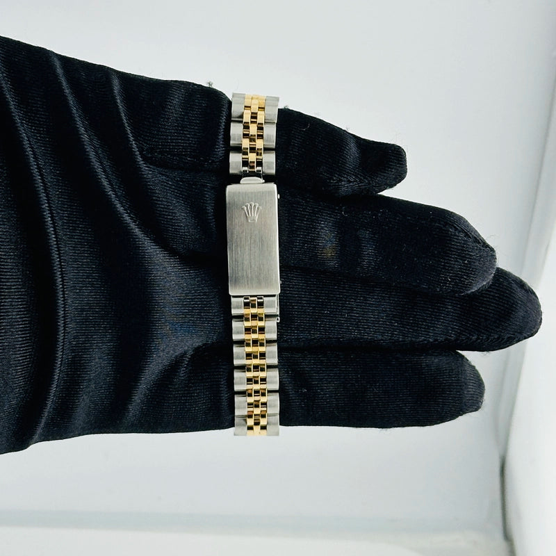 Rolex Datejust Lady Champagne Diamond Factory Dial on D Link Jubilee Ref 69173