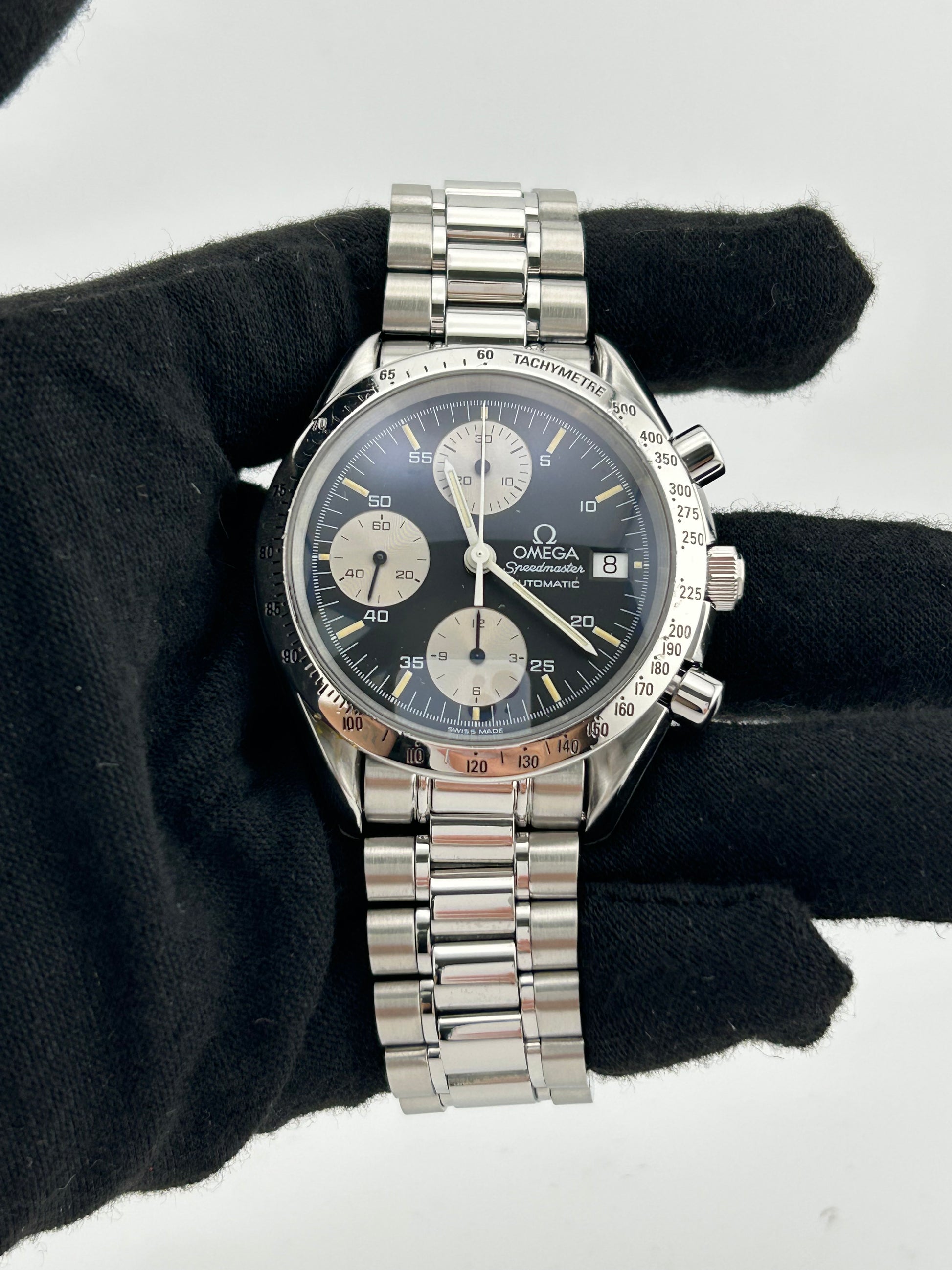 Omega Speedmaster Date Black Dial on Stainless Steel Bracelet Ref. 3511.50