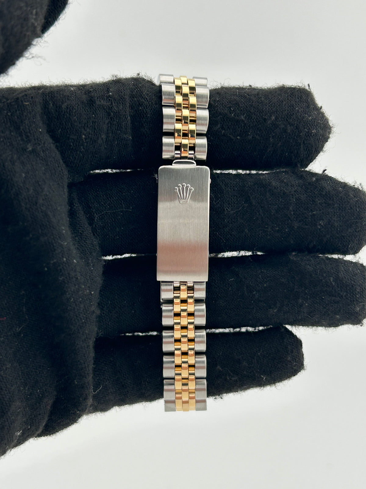 Rolex Date Silver/Gold Stick Dial on 2 Tone Jubilee D Link Bracelet Ref. 69173 1984 — view 4