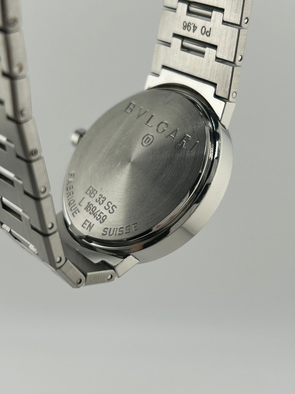 Bvlgari Bulgari Black Dial on Stainless Steel Bracelet Ref. BB33SS Complete 1997 — view 7