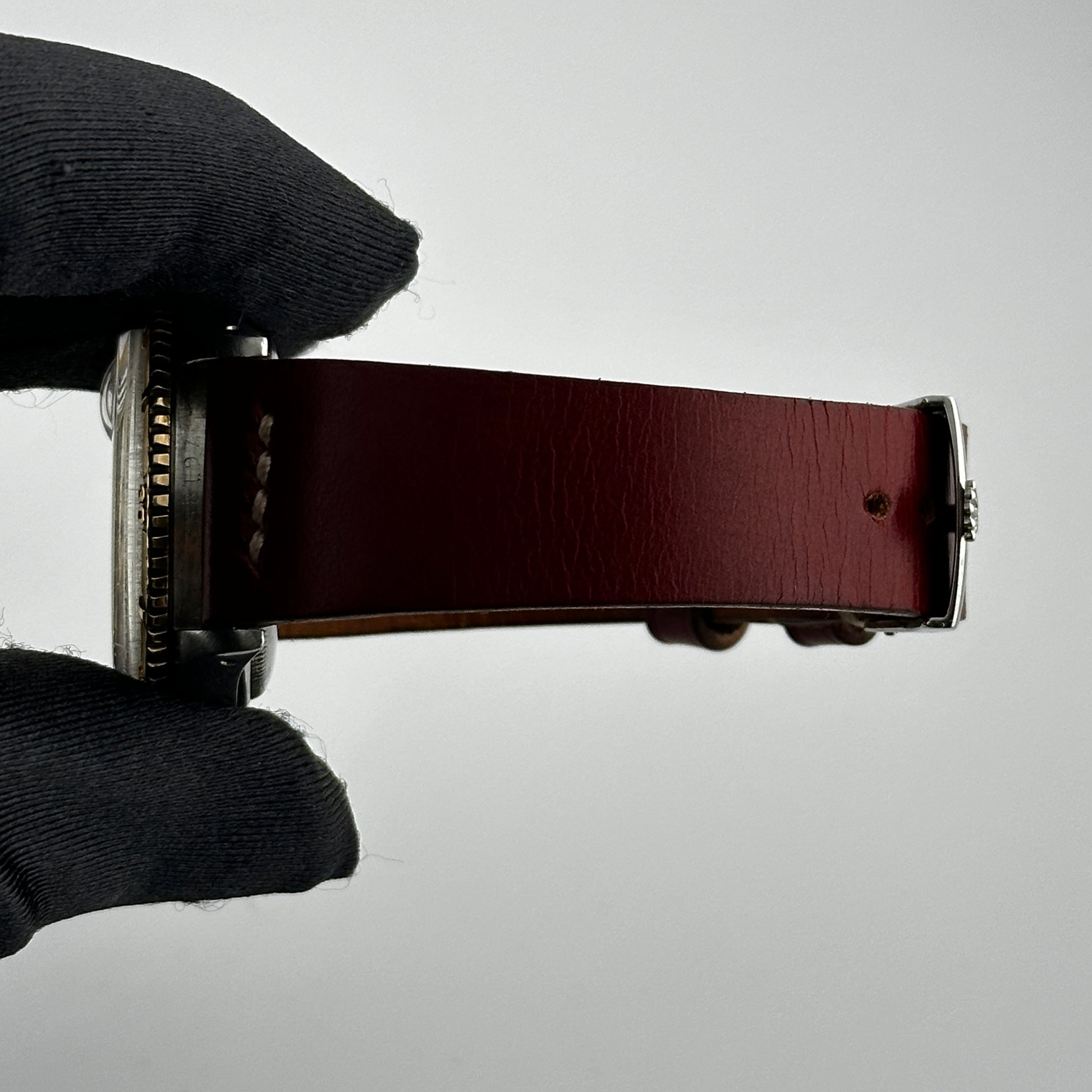 Rolex Datejust Turn-o-Graph Champagne Stick Dial on Generic Leather Og Buckle Ref. 6609 1958 — view 4