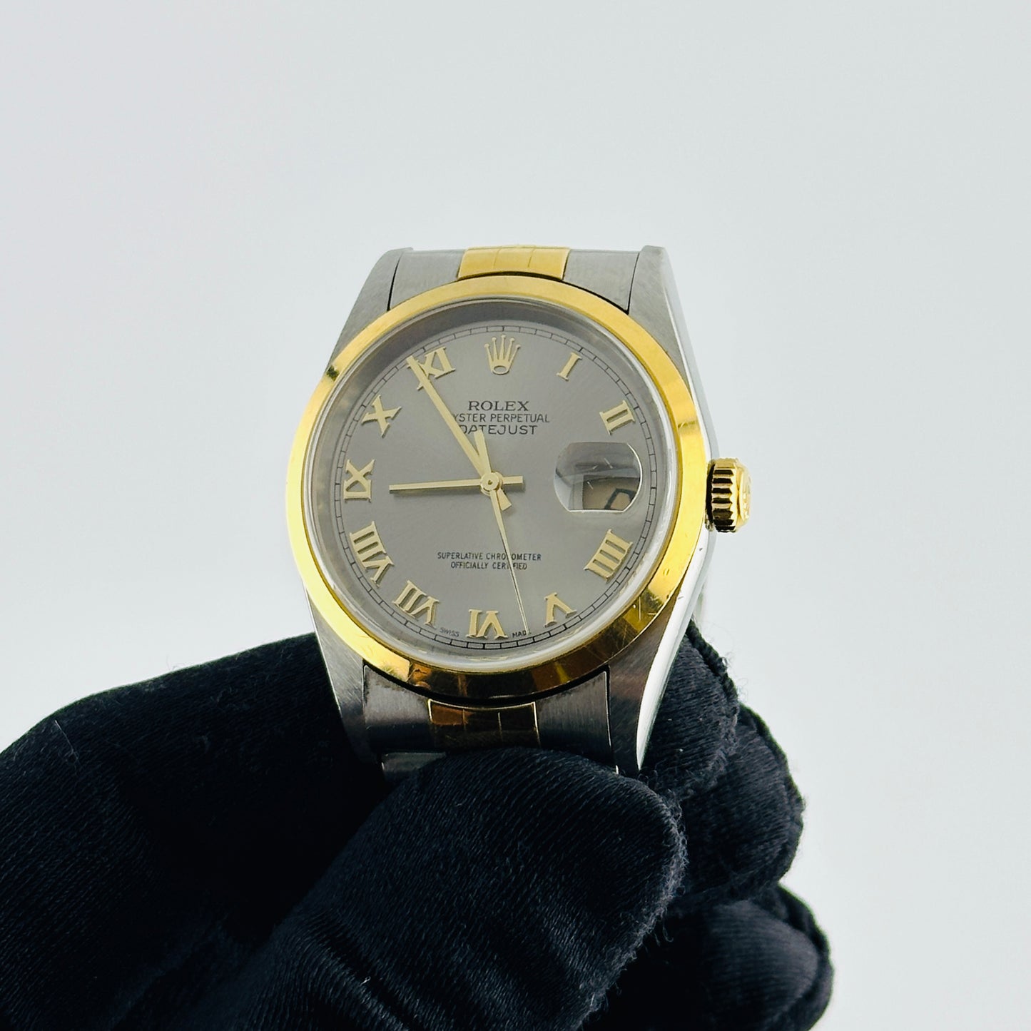 Rolex Datejust Champagne Roman Stick Dial on D Link Jubilee Ref. 16203 2000 — view 2