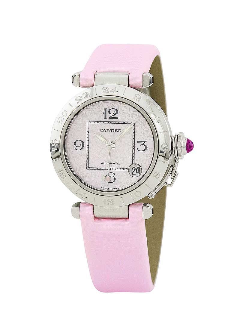 Cartier Pasha de Cartier Pink Mop Dial on Nylon Fabric Ref. W3107099