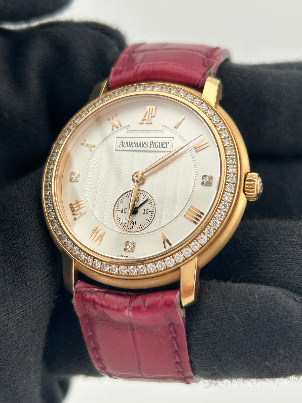 Audemars Piguet Jules Audemars Silver Dial on Am Leather Strap Ref. 151030R — view 3