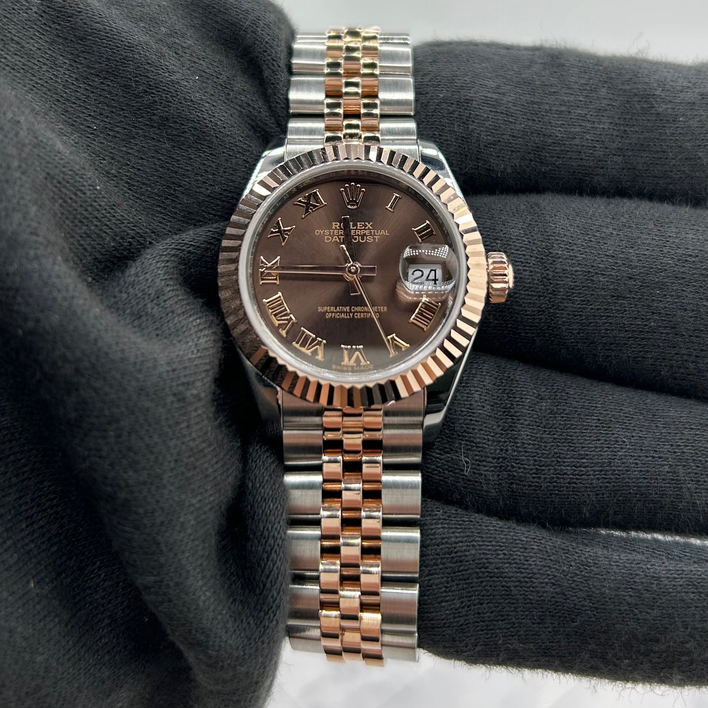 Rolex Datejust Lady Chocolate Roman Dial on Jubilee Ref. 279171 Card 2019 — view 2