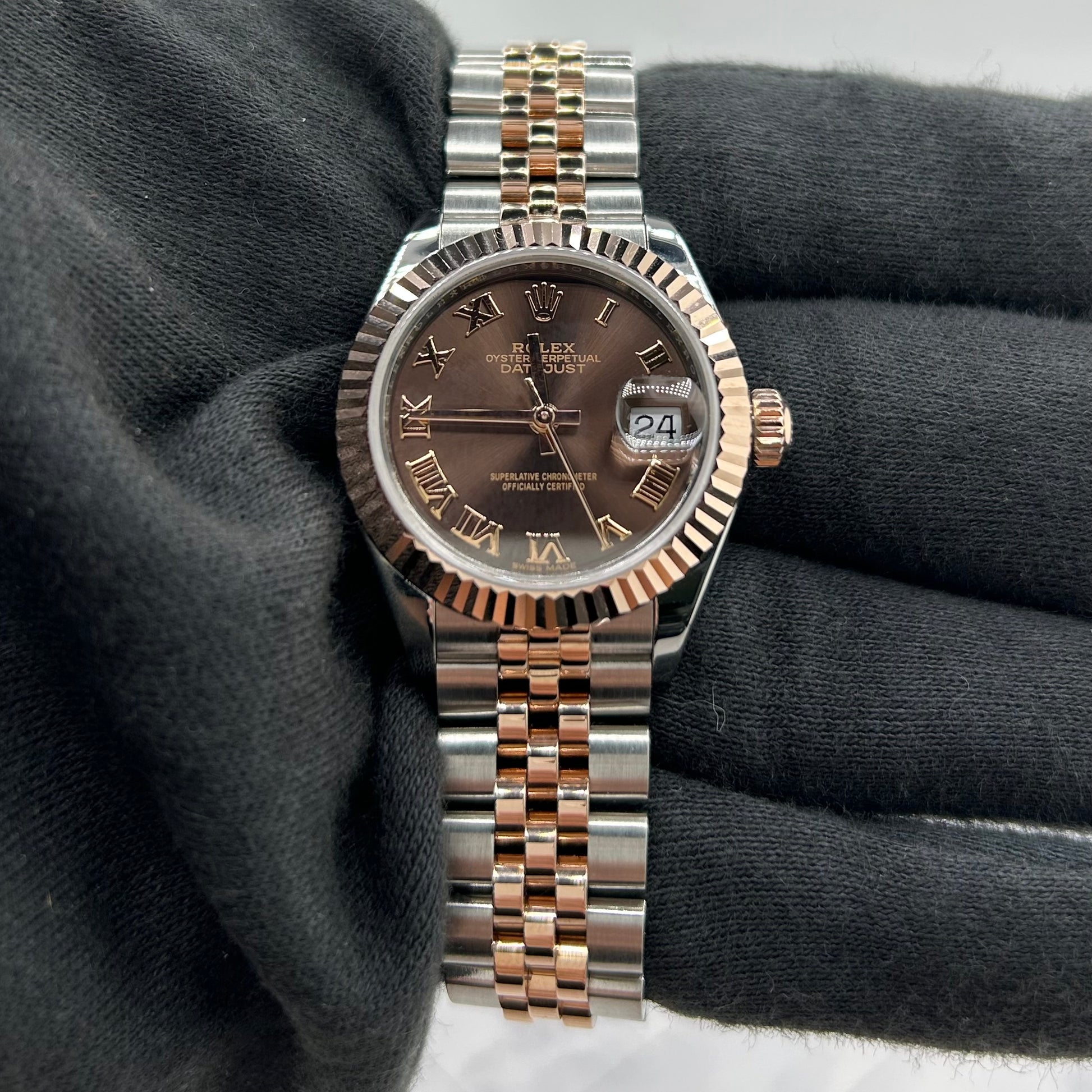 Rolex Datejust Lady Chocolate Roman Dial on Jubilee Ref. 279171 Card 2019 — view 2