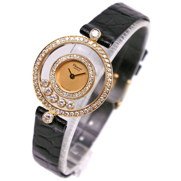 Chopard Happy Diamond Champagne Dial on Leather Ref. 20/3957