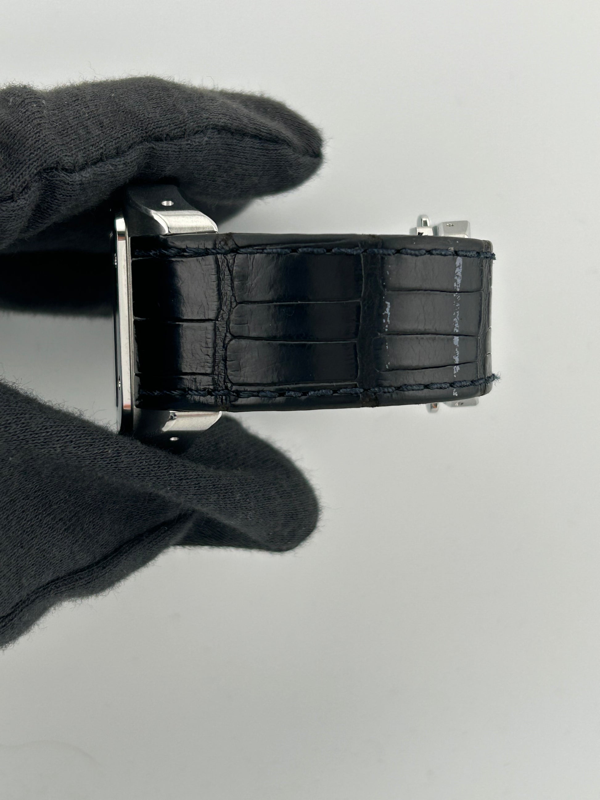 Cartier Santos 100 Large Silver Roman Numerals Dial on Leather Ref. W2007GX Manuals Only — view 5