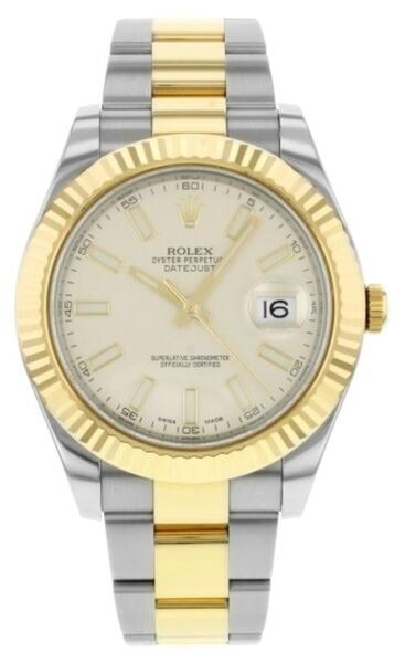 Rolex Datejust II Ivory Stick Dial on Oyster Ref. 116333 Card 2011