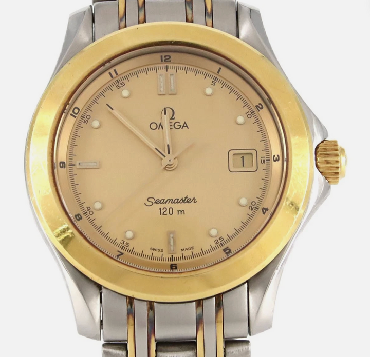 Omega Seamaster 120 Combo Gold Dial on 2 Tone Bracelet Ref. 2311.10.00