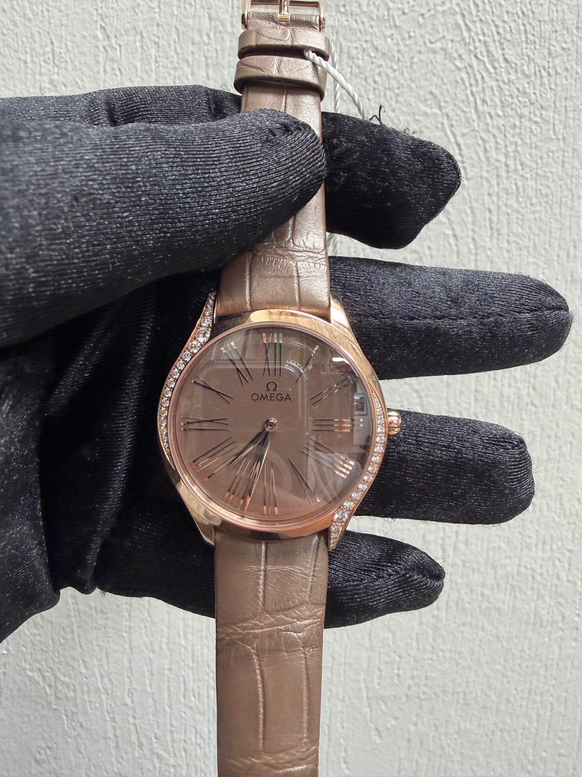 Omega De Ville Brown Dial on Leather Strap Ref. 428.58.36.60.13.001 Card Open Date — view 2