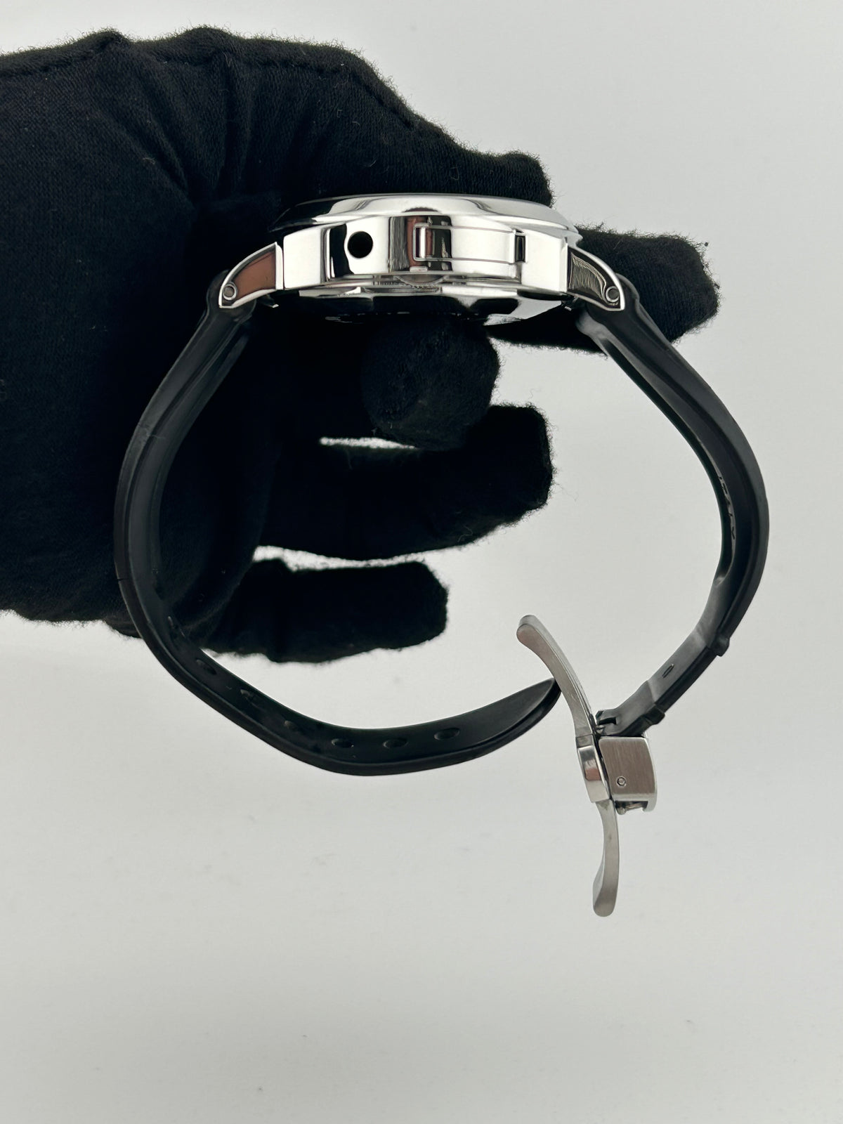 Panerai Luminor Marina Black Arabic Dial on Rubber Strap Ref. PAM00104 with Box 2011 — view 6