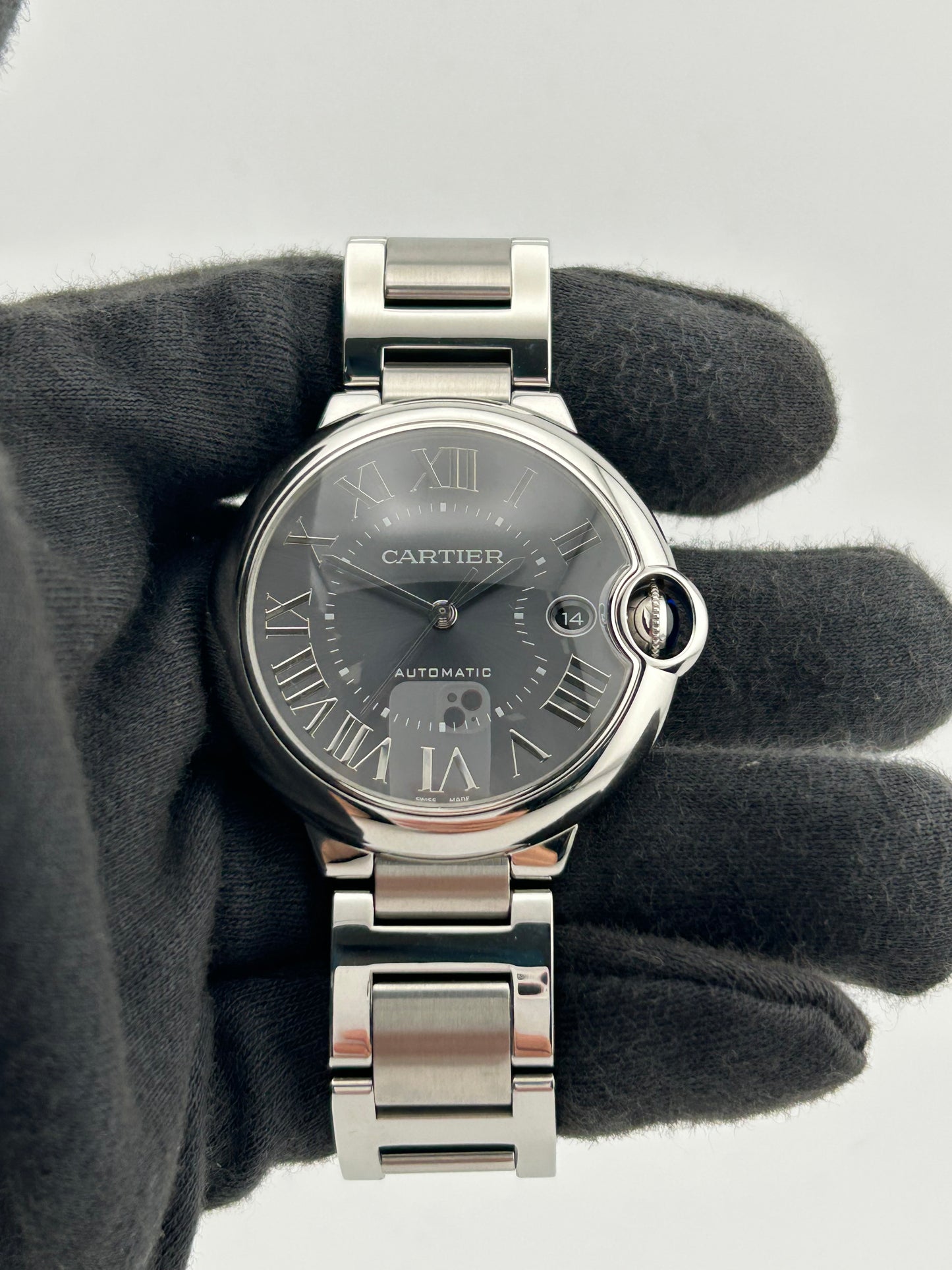Cartier Ballon Bleu de Cartier Gray Roman Numerals Dial on Stainless Steel Bracelet Ref. WSBB0060 Card 2023 — view 2