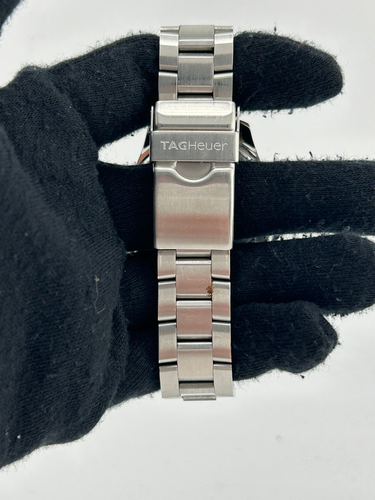 Tag Heuer Aquaracer Grande Date Black Dial on Stainless Steel Bracelet Ref. WAF1010 — view 4
