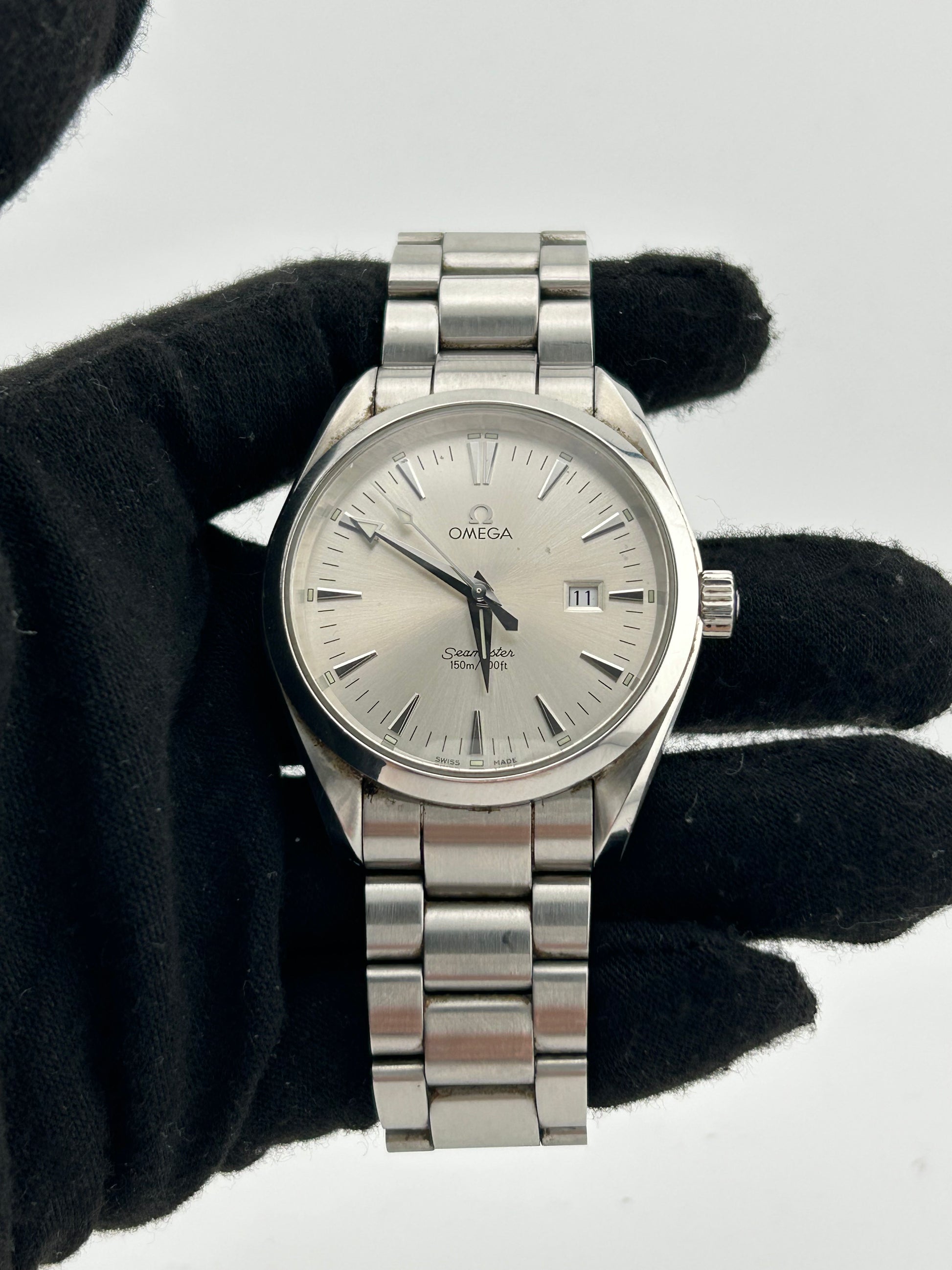 Omega Seamaster Aqua Terra 150m Silver Dial on Stainless Steel Bracelet Ref. 2518.30 Card — view 2