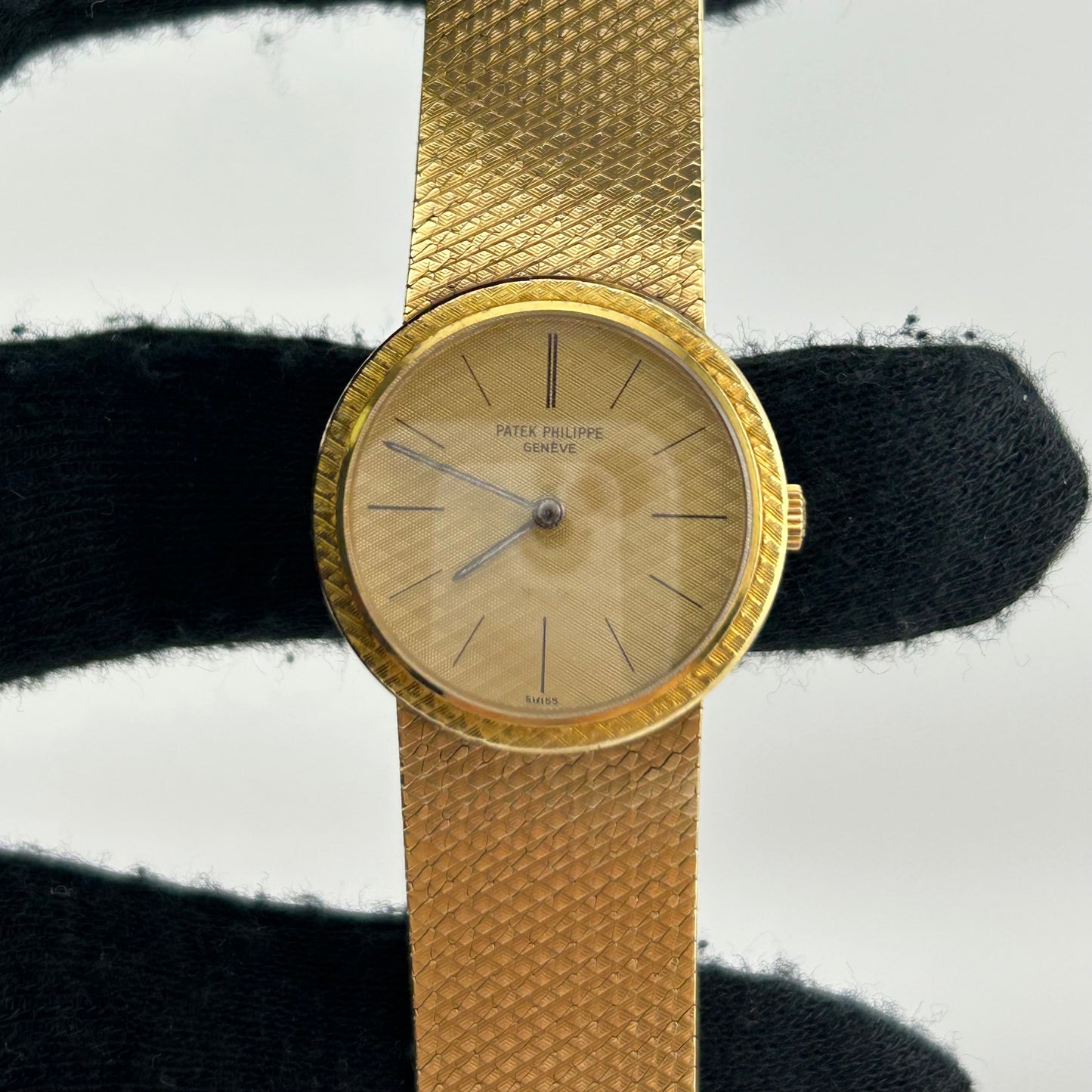 Patek Philippe Calatrava Gold Dial on Mesh Ref. 3338