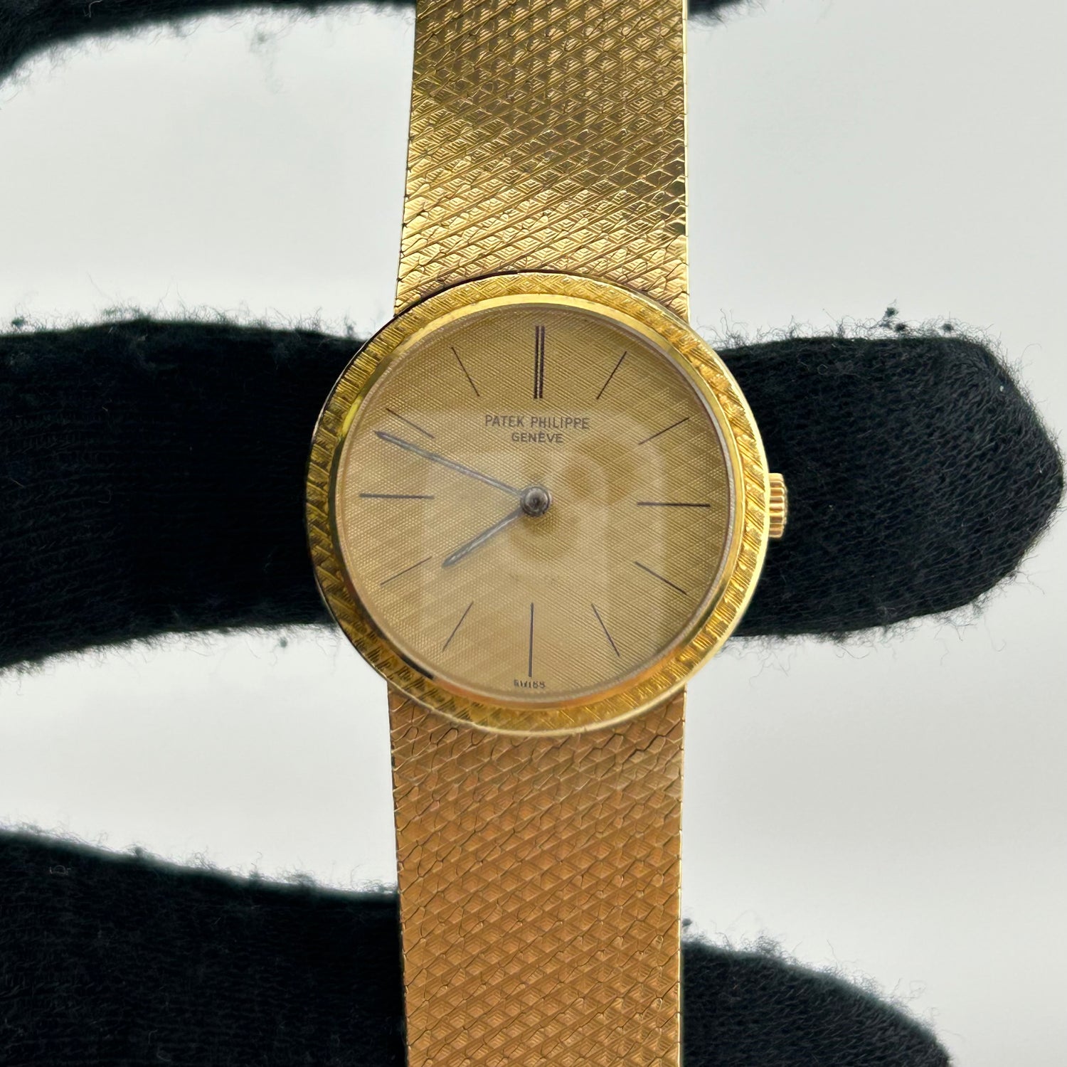 Patek Philippe Calatrava Gold Dial on Mesh Ref. 3338