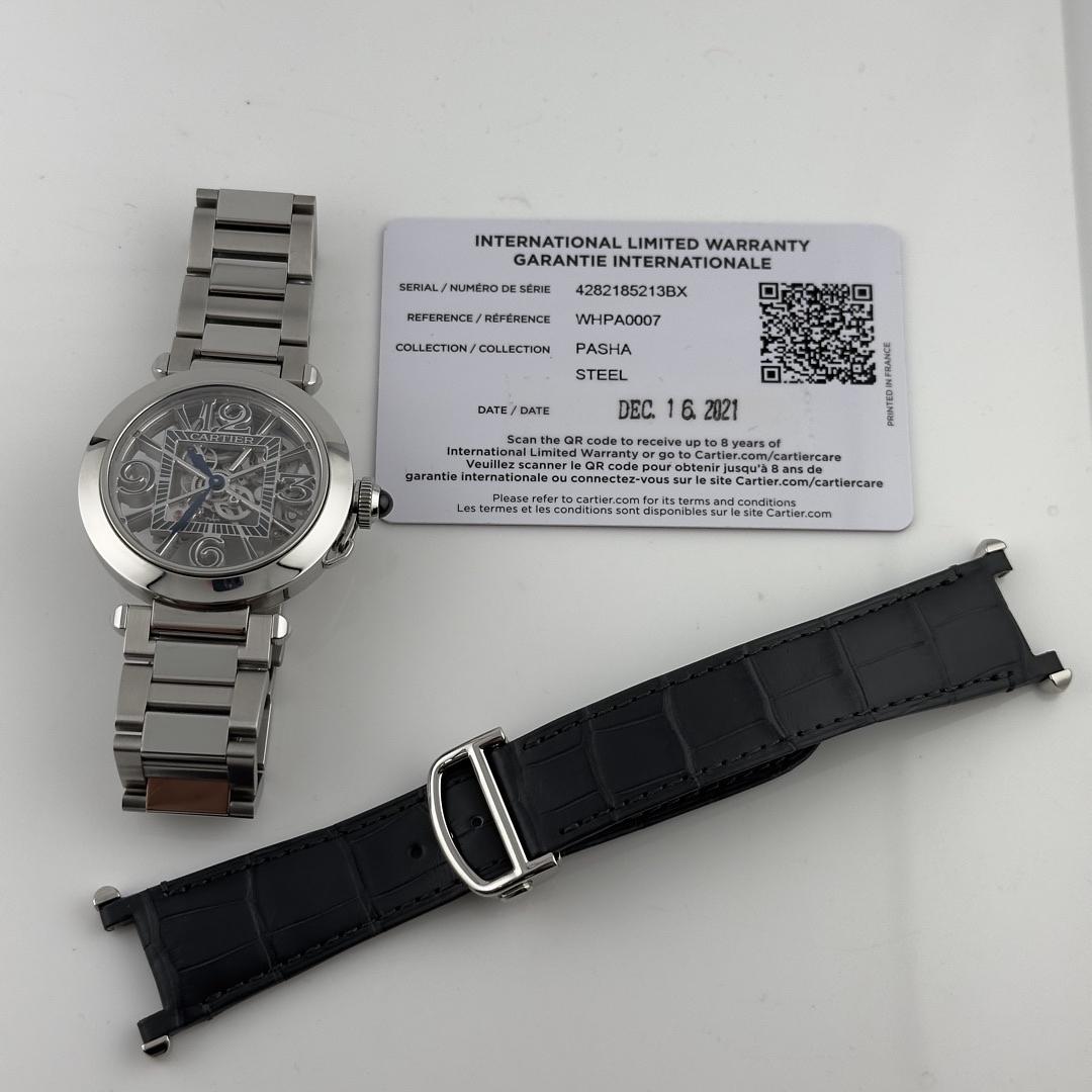 Cartier Pasha de Cartier Skeleton Dial Ref. WHPA0007/4282 Card 2021 — view 5