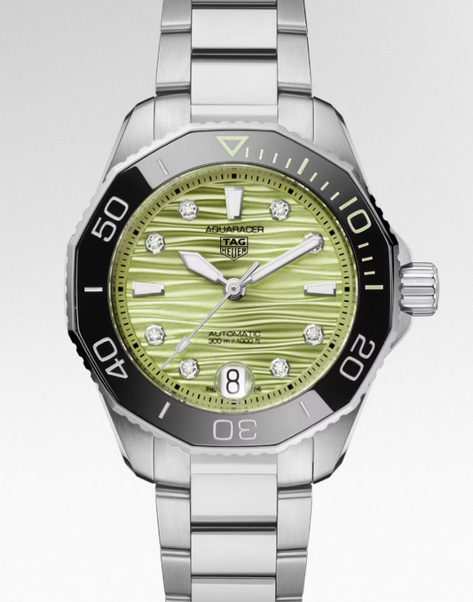 Tag Heuer Aquaracer Professional 300 Date Green Dial on Stainless Steel Bracelet Ref. WBP231L.BA0618 Complete 2026
