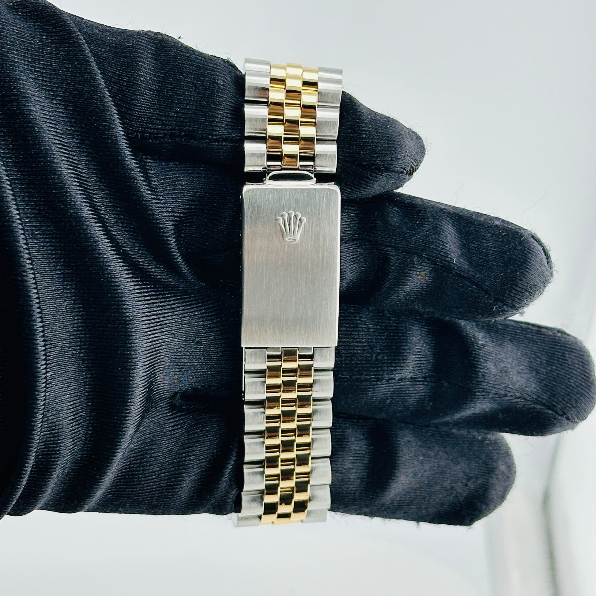 Rolex Datejust Champagne Stick Dial on D Link Jubilee Bracelet Ref. 16013 1986 — view 4
