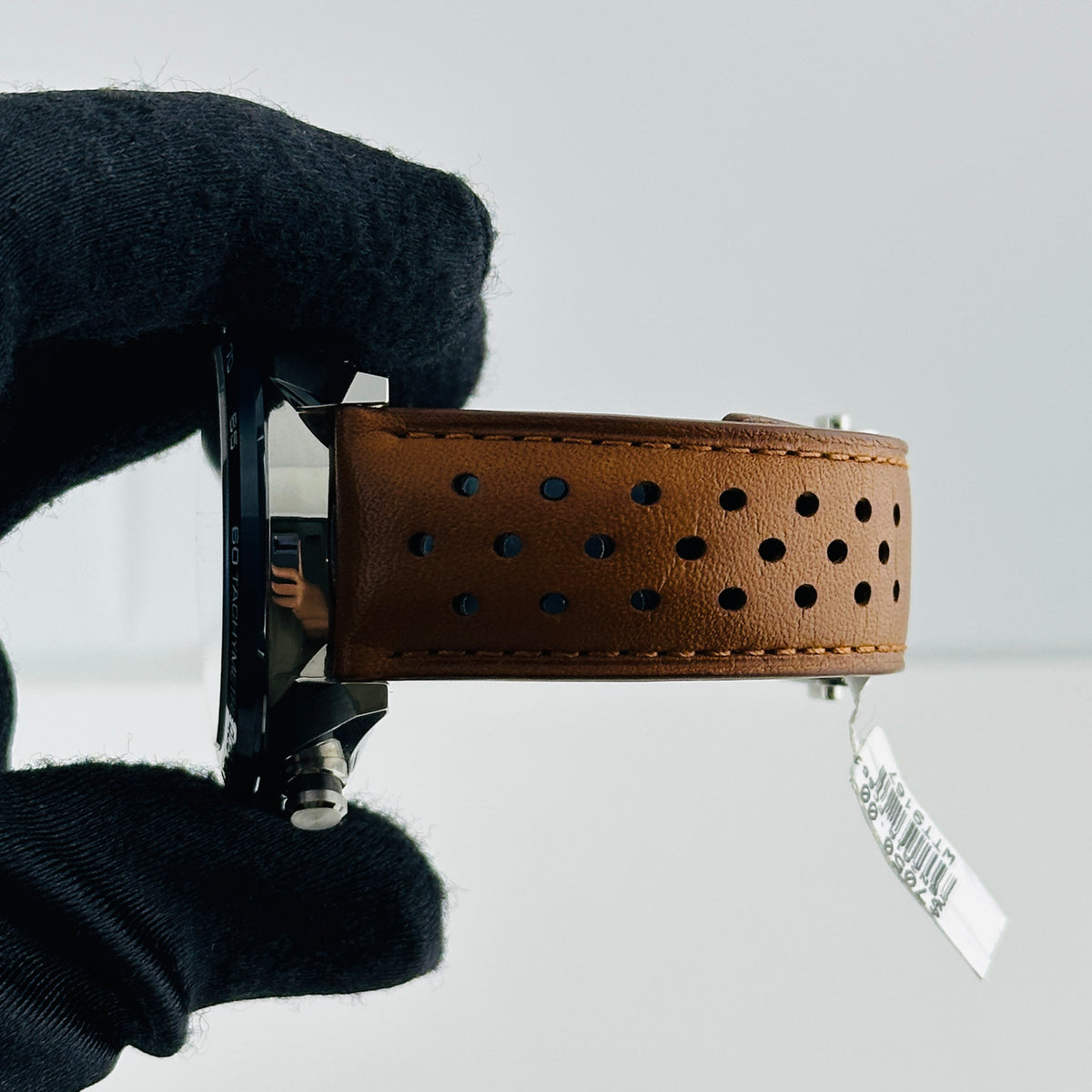 Tag Heuer Carrera Chronograph Blue Dial on Leather Strap Ref. CBN2A1A.FC6537 Manuals Only and Box — view 6