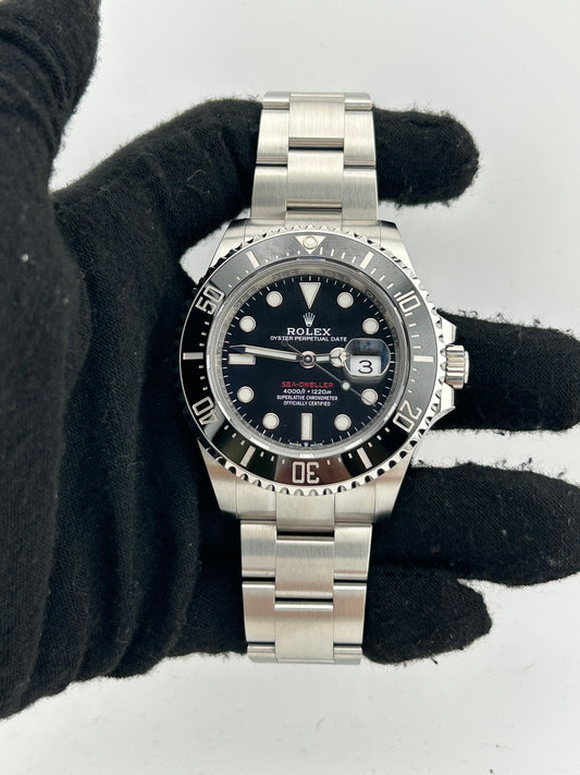Rolex Sea-Dweller Black Dial on Oyster Steel Bracelet Ref. 126600 Card 2020 — view 2