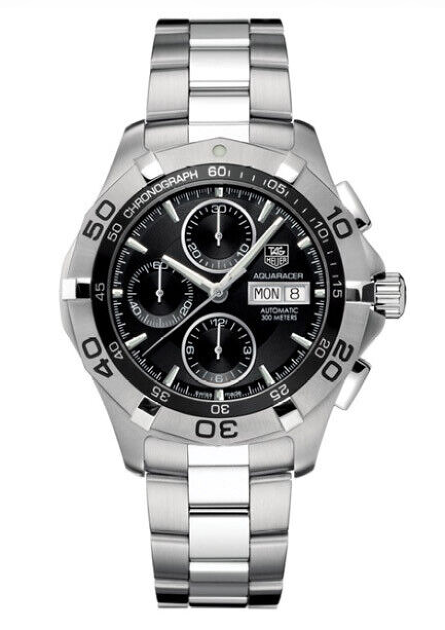 Tag Heuer Aquaracer 300m Black Dial on Stainless Steel Bracelet Ref. CAF2010.BA0815