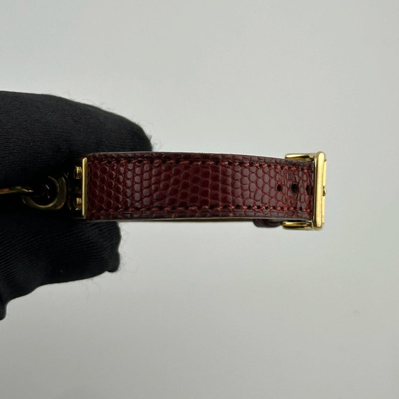 Hermes Kelly Red Dial on Leather Ref KE1.201.170