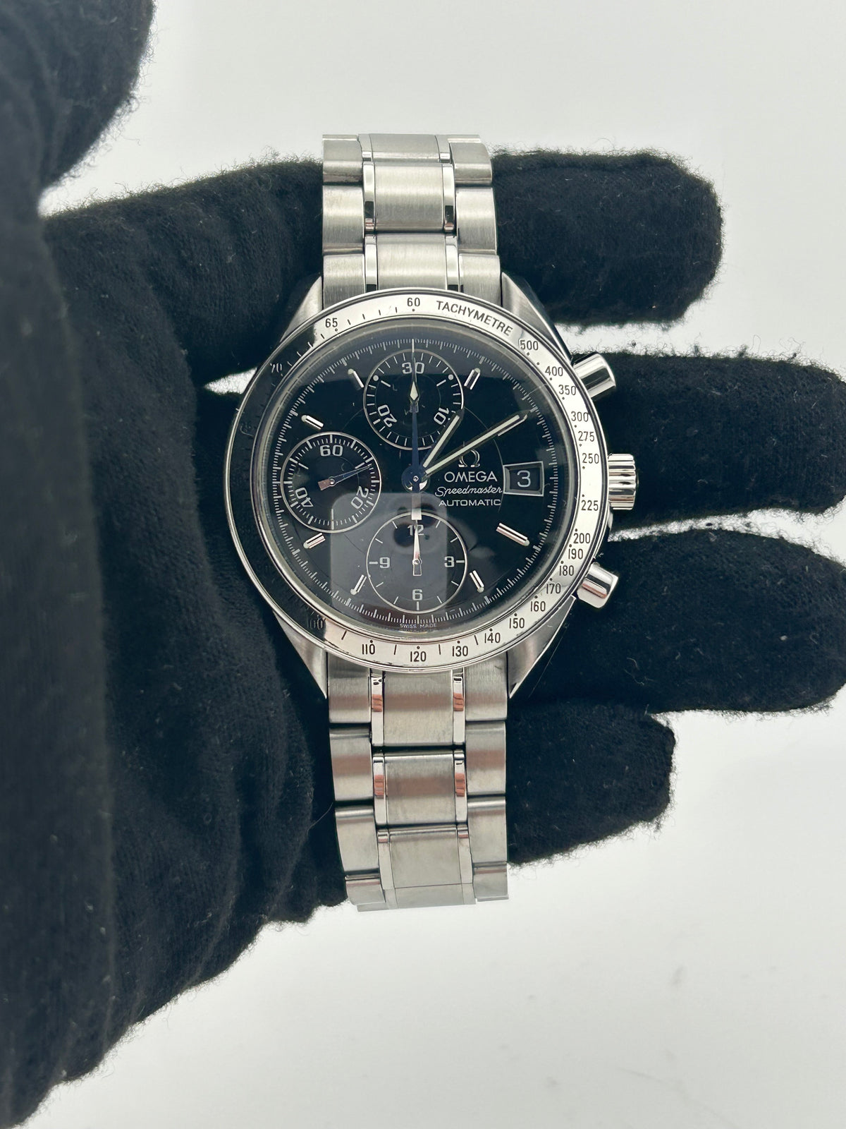 Omega Speedmaster Black Dial on Stainless Steel Bracelet Ref. 3513.50.00 — view 2