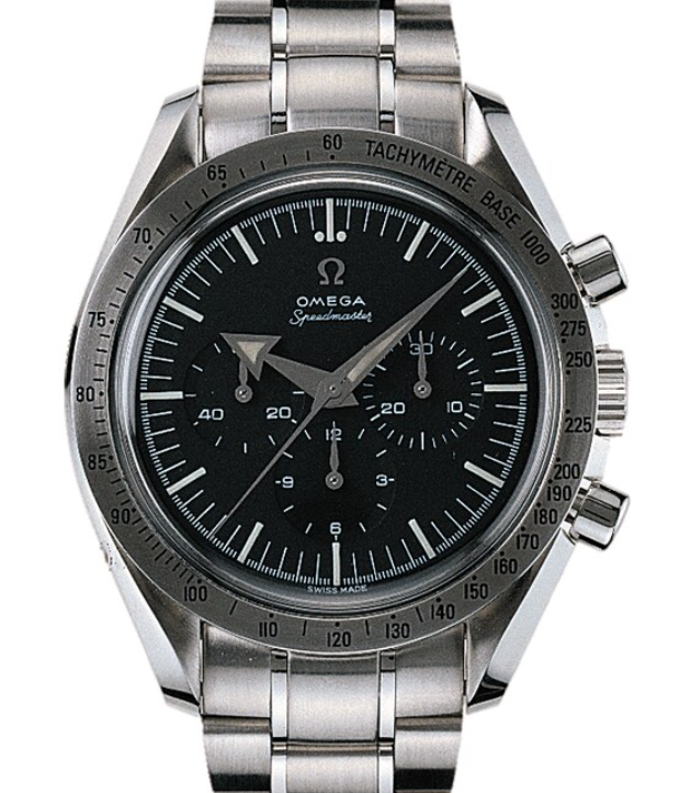 Omega Speedmaster Broad Arrow Black Dial on Stainless Steel Bracelet Ref. 3594.50