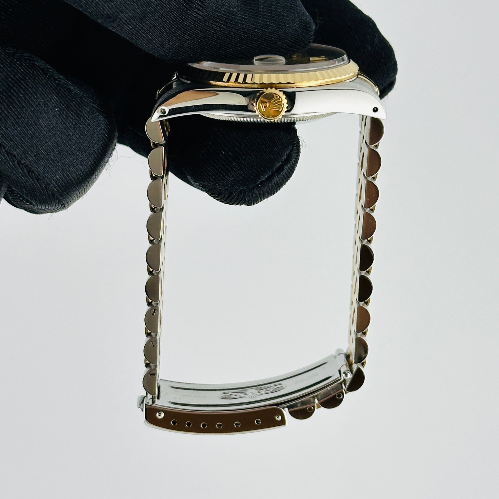 Rolex Datejust Champagne Stick Dial on D Link Jubilee Ref. 16233 Papers 1991 — view 5