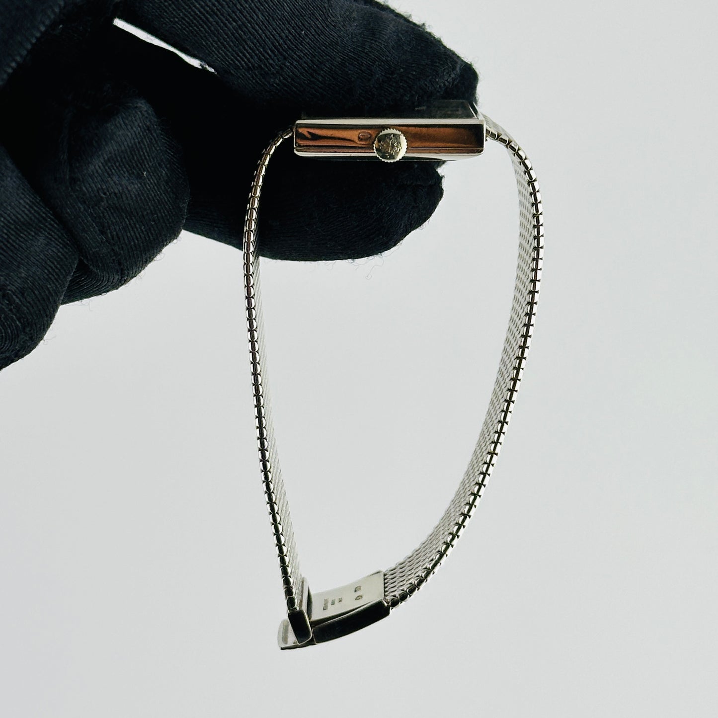 Patek Philippe Gondolo Silver Stick Dial on White Gold Mesh Bracelet Ref. 3430 — view 5