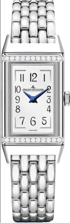 Jaeger Le Coultre Reverso B/M White Arabic Dial on 5 Row Links Ref. 201.8.47 Manuals Only Open Date
