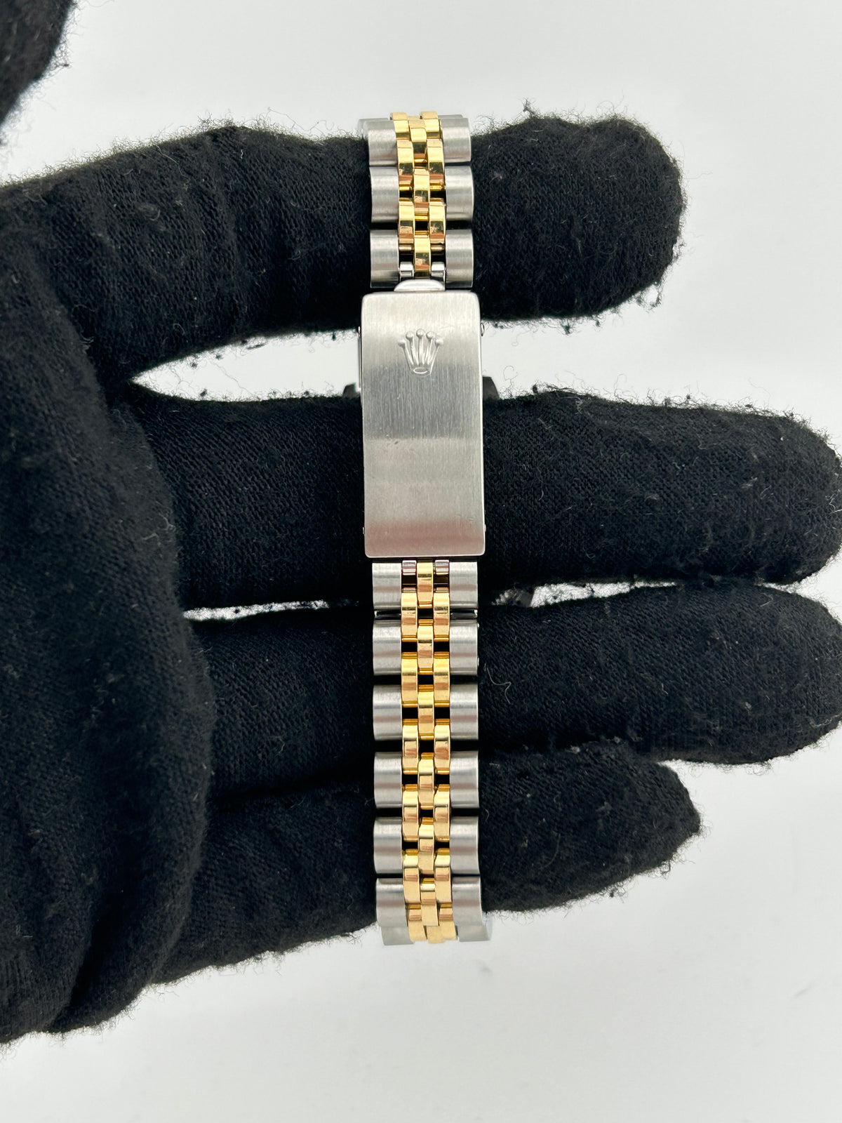 Rolex Datejust Lady Champagne Stick Dial on Jubilee D Link Bracelet Ref. 69173 Card — view 4