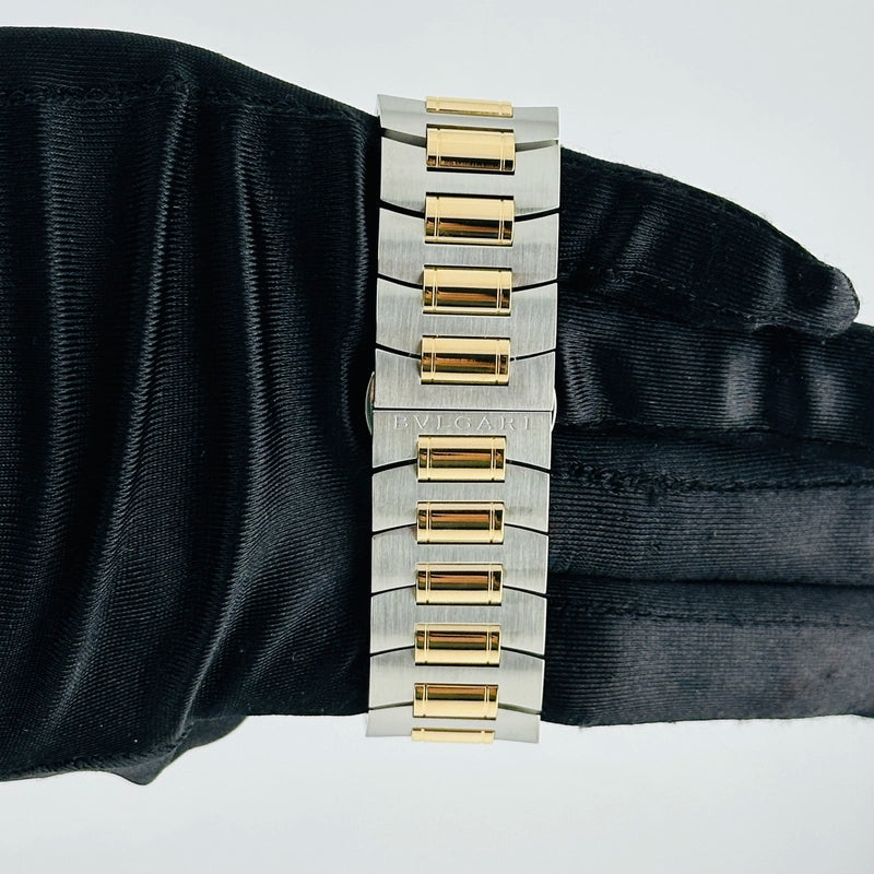 Bvlgari Assioma Ivory/Gold Stick Dial Ref AA44SG