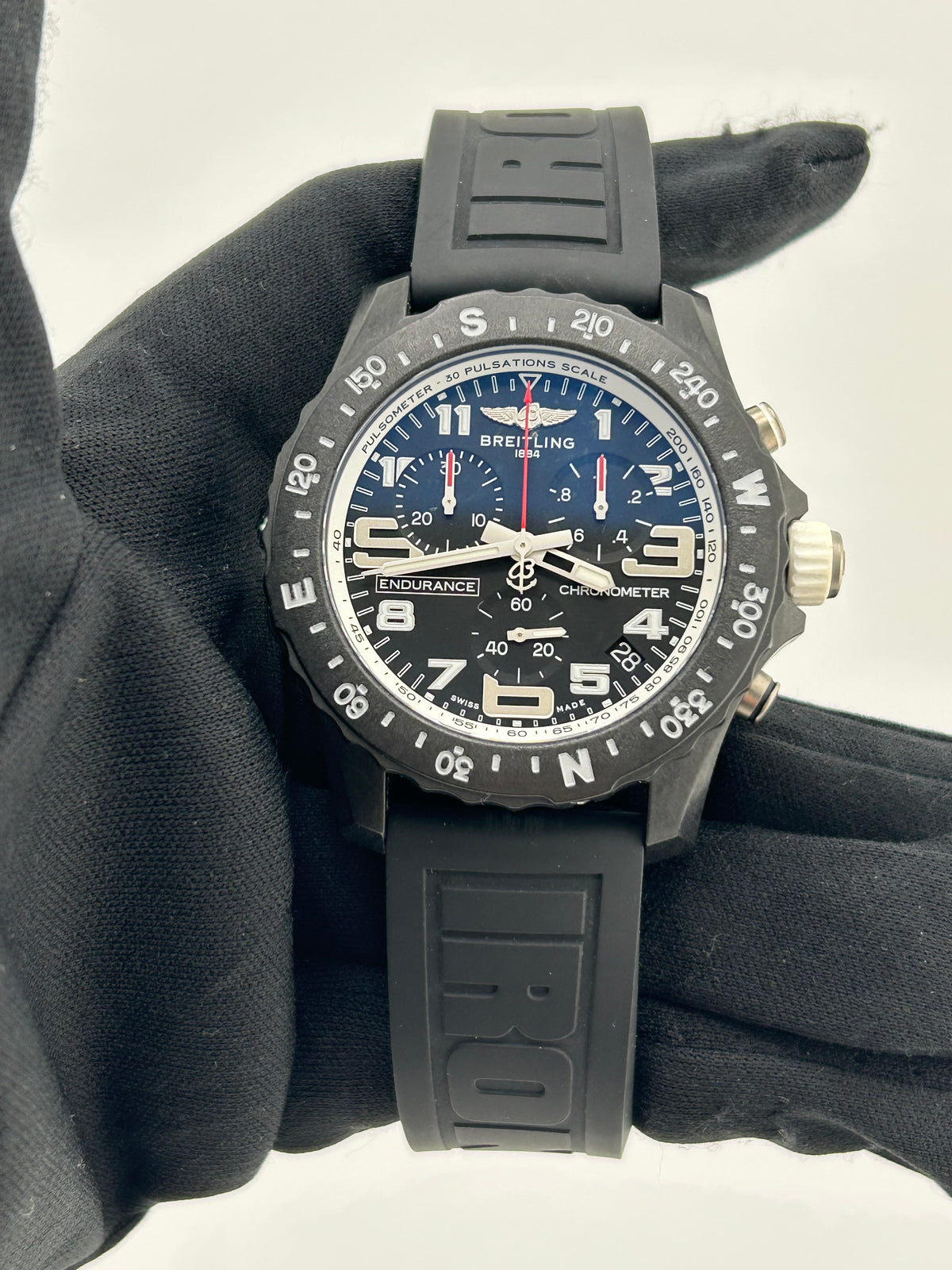 Breitling Endurance Pro Black Dial on Black Rubber Strap Ref. X82310A71B1S1 Complete 2025 — view 2