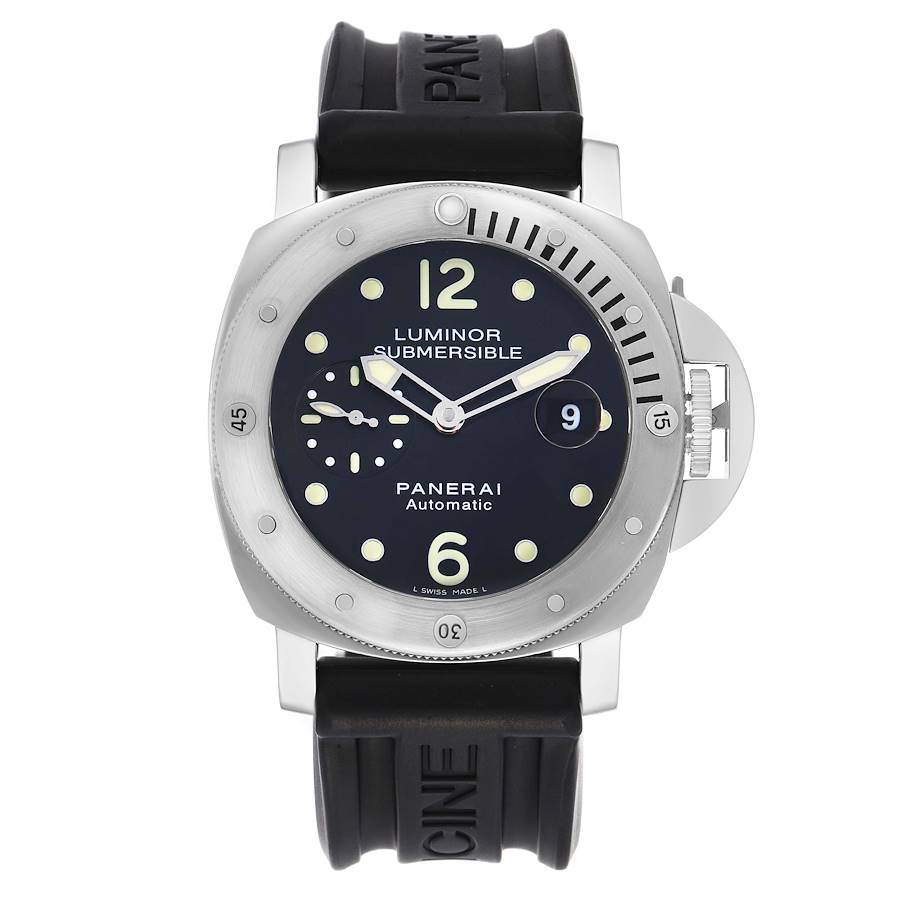 Panerai Luminor Submersible Black Dial on Rubber Strap Ref. PAM00024/OP6628 Card 2005