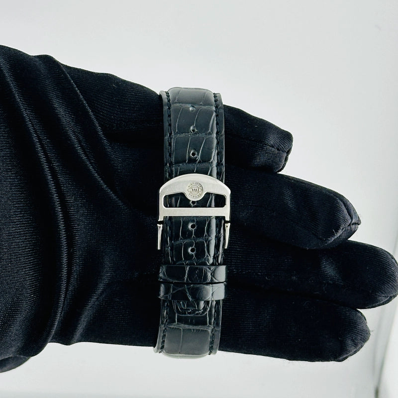 Iwc Portugieser Chronograph Blue Dial on Leather Strap Ref IW371606 with Card 2021