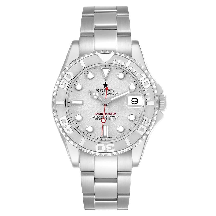 Rolex Yacht-Master Midsize Platinum Dial on Oyster Ref. 168622 Papers 1999