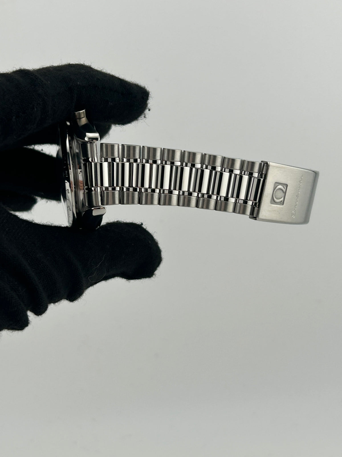 Omega Speedmaster Day Date Blue Dial on Stainless Steel Bracelet Ref. 3521.80.00 Card 1995 — view 5