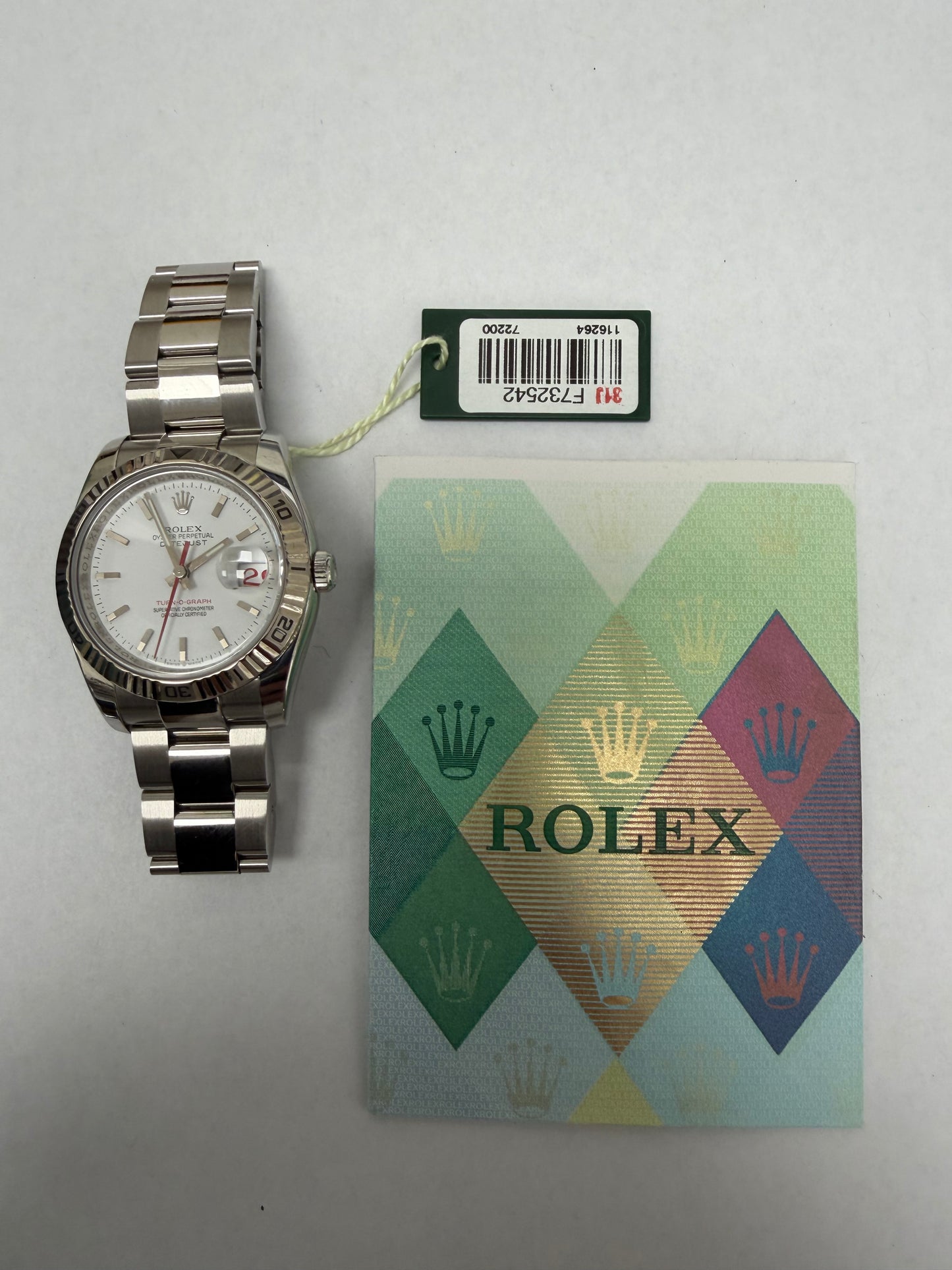 Rolex Datejust White Dial on Oyster Ref. 116264 Papers 2005 — view 5