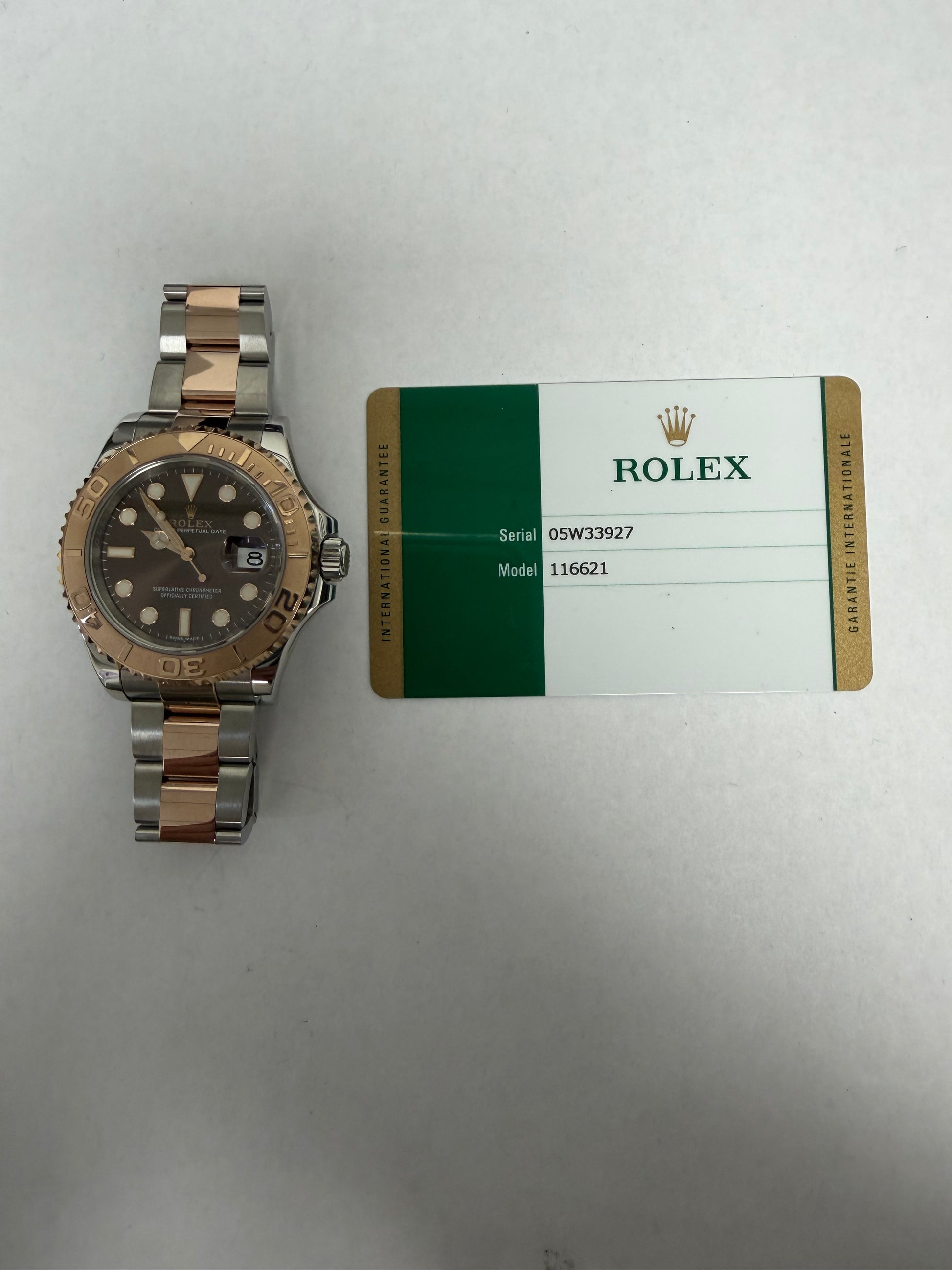 Rolex Yacht-Master Chocolate Dial on Oyster Ref. 116621 Card 2017 — view 6