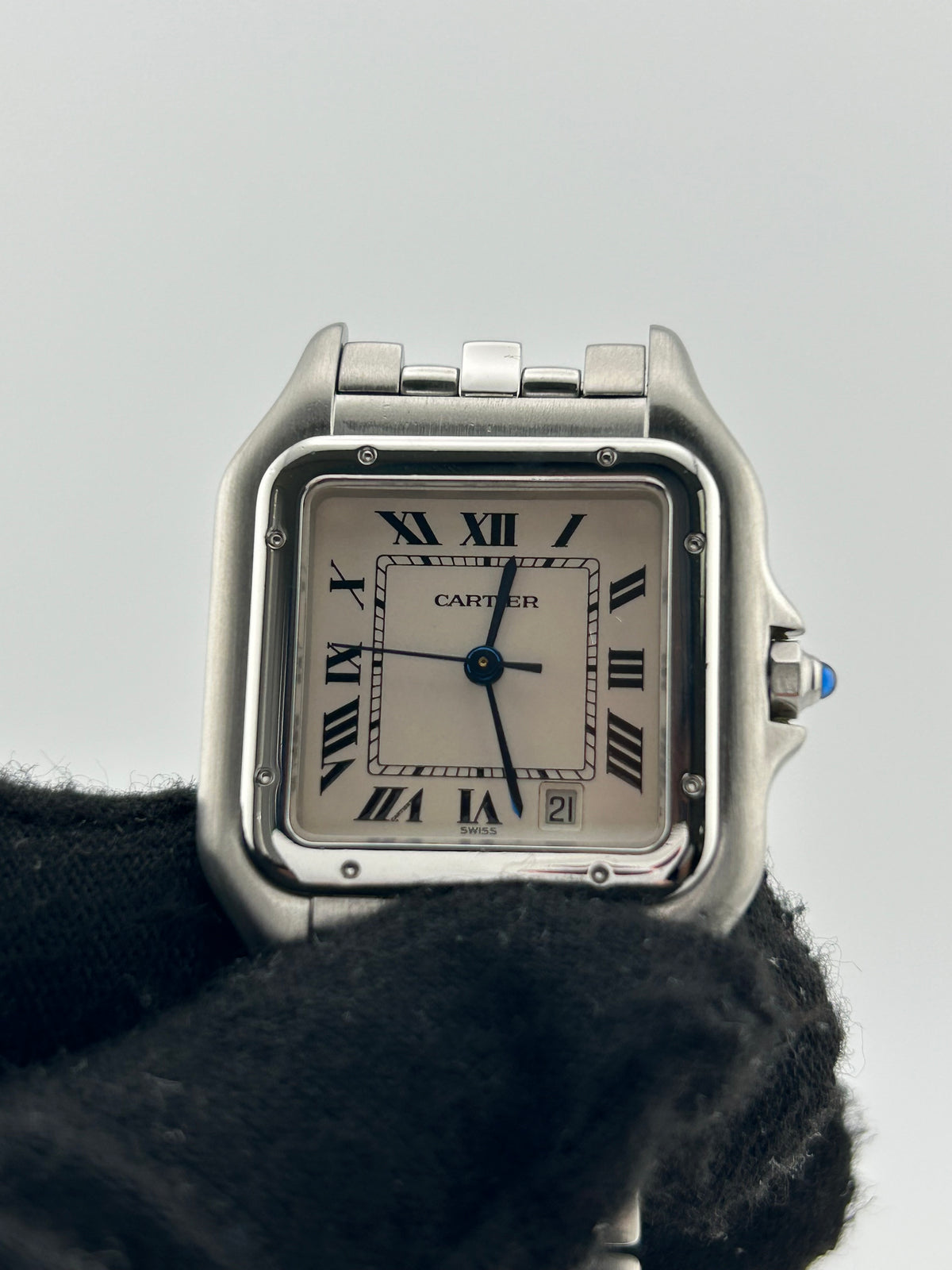 Cartier Panthere White Dial on Stainless Steel Bracelet Ref. 1310 — view 3