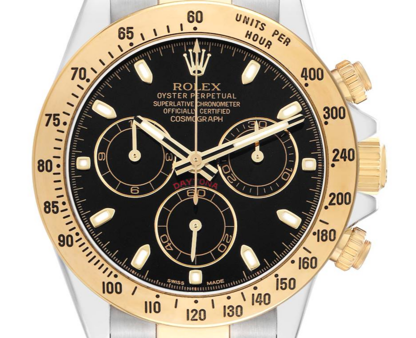 Rolex Daytona Black Dial on 2 Tone Oyster Ref. 116523 Card 2013