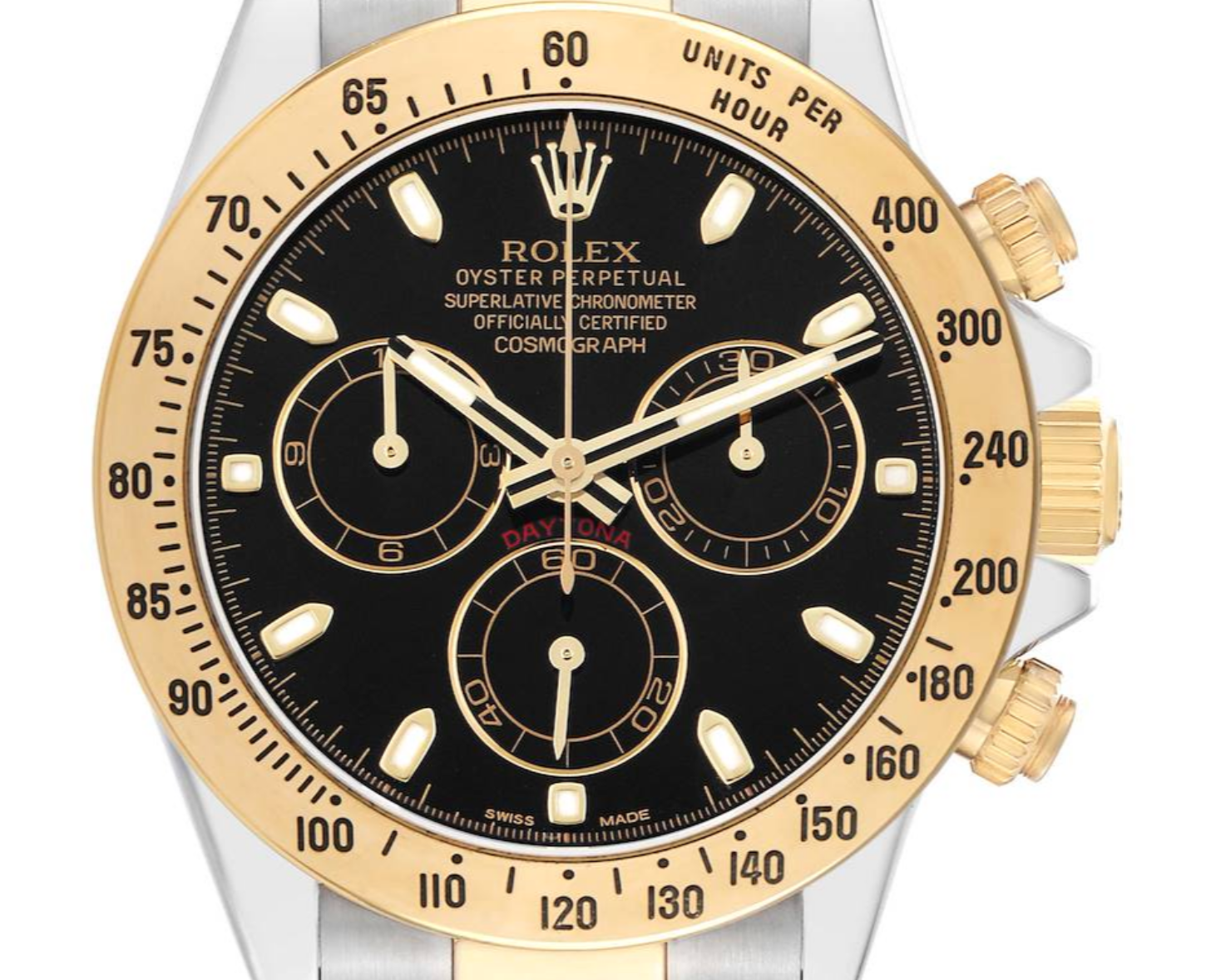Rolex Daytona Black Dial on 2 Tone Oyster Ref. 116523 Card 2013