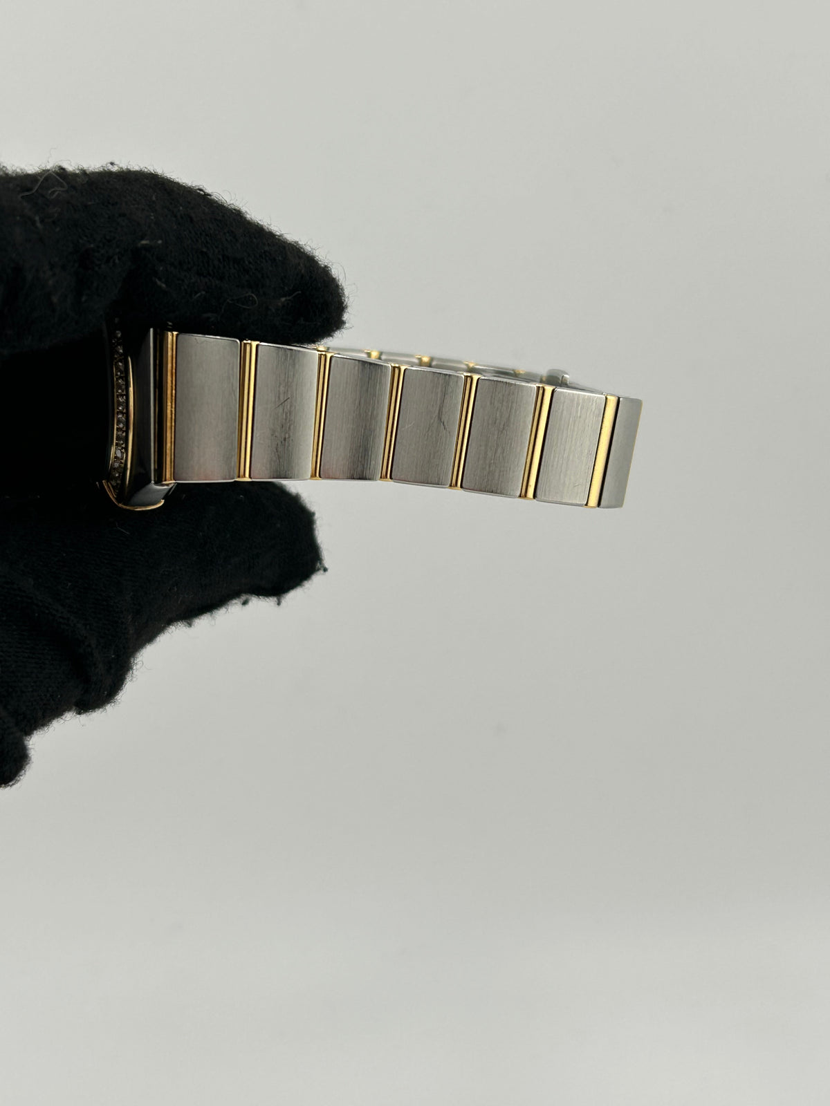 Omega Constellation Silver Diamond Dial on 2 Tone Yellow Gold / Stainless Steel Bracelet Ref. 123.25.24.60.55.004 Complete 2015 — view 5