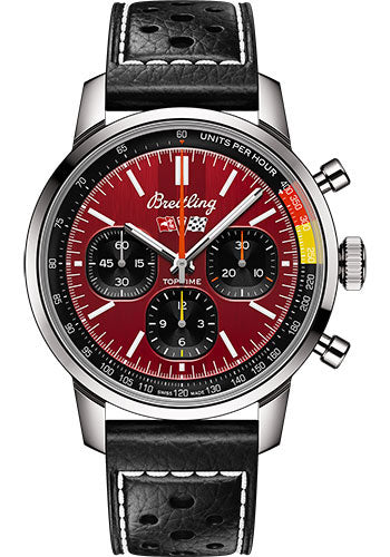 Breitling Top Time Red Dial on Leather Band Ref. AB01761A1K1X1 Card 2026