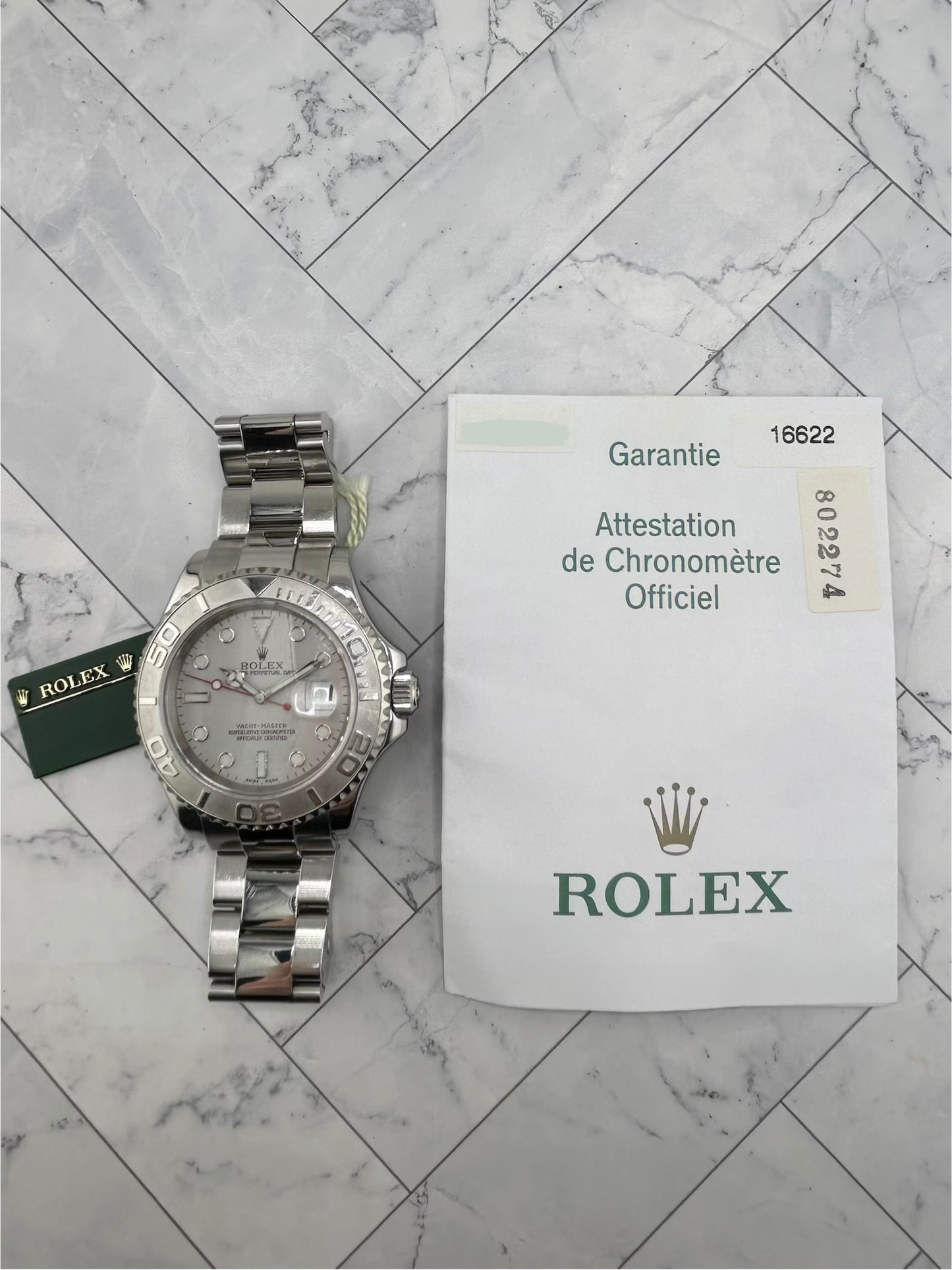 Rolex Yacht Master Silver Dial on Oyster Ref. 16622 Papers 2006 — view 7