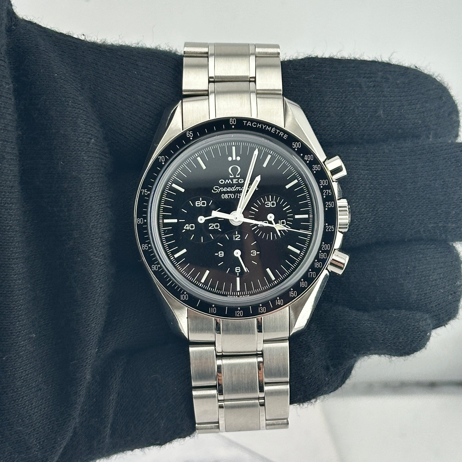 Omega Speedmaster Black Dial on Stainless Steel Bracelet Ref. 311.33.42.50.01.001 Card 2007