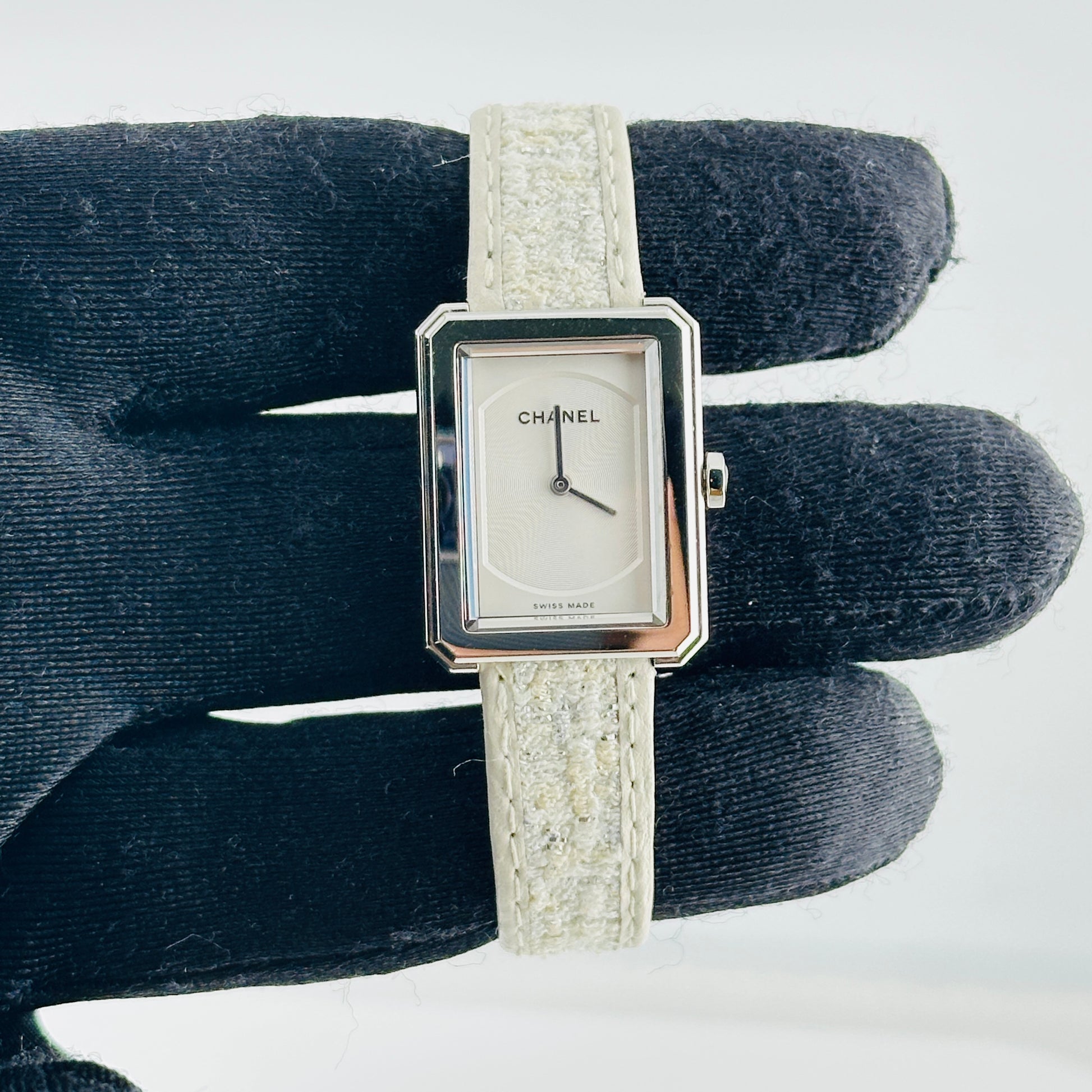 Chanel Boyfriend White Dial on Leather Ref. H0001
